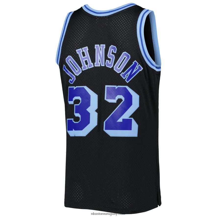 camiseta los angeles lakers magic johnson black 1984-85 hardwood classics recarga 3.0 swingman 6L080N8061 NBA