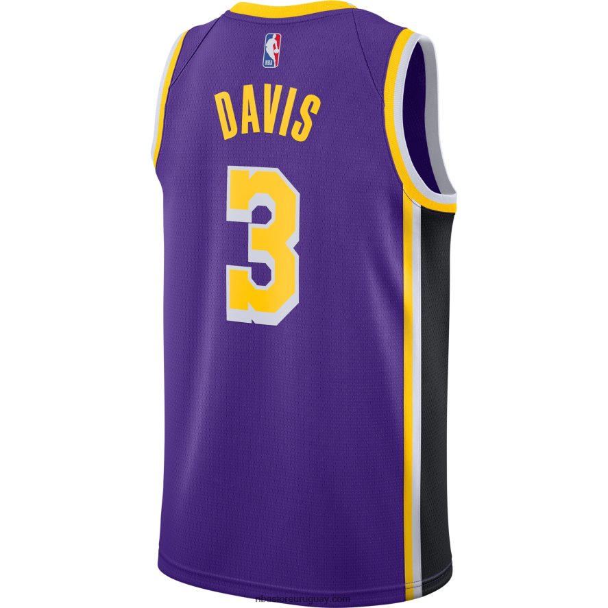 los angeles lakers anthony davis jordan marca púrpura swingman jersey 6L080N260 NBA