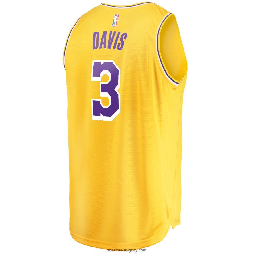 los angeles lakers anthony davis oro fast break replica playera de jugador 6L080N1253 NBA