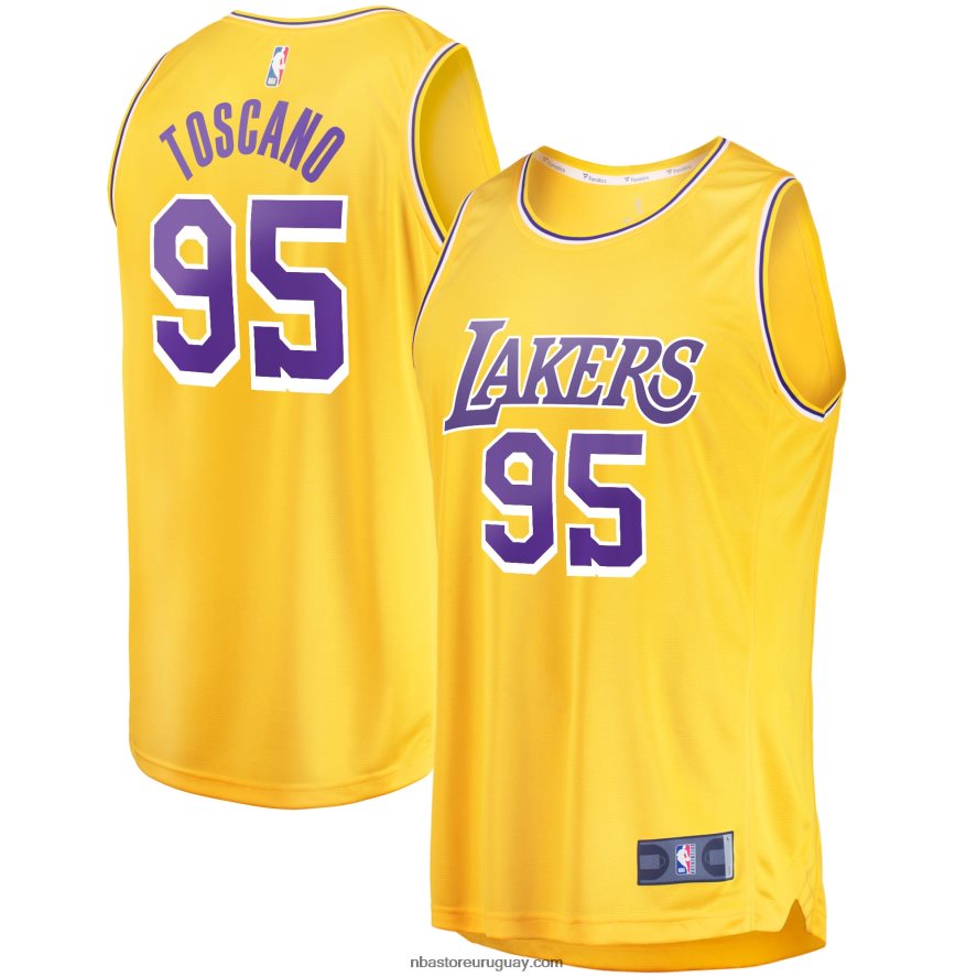 los angeles lakers juan toscano-anderson oro fast break replica jersey 6L080N5712 NBA