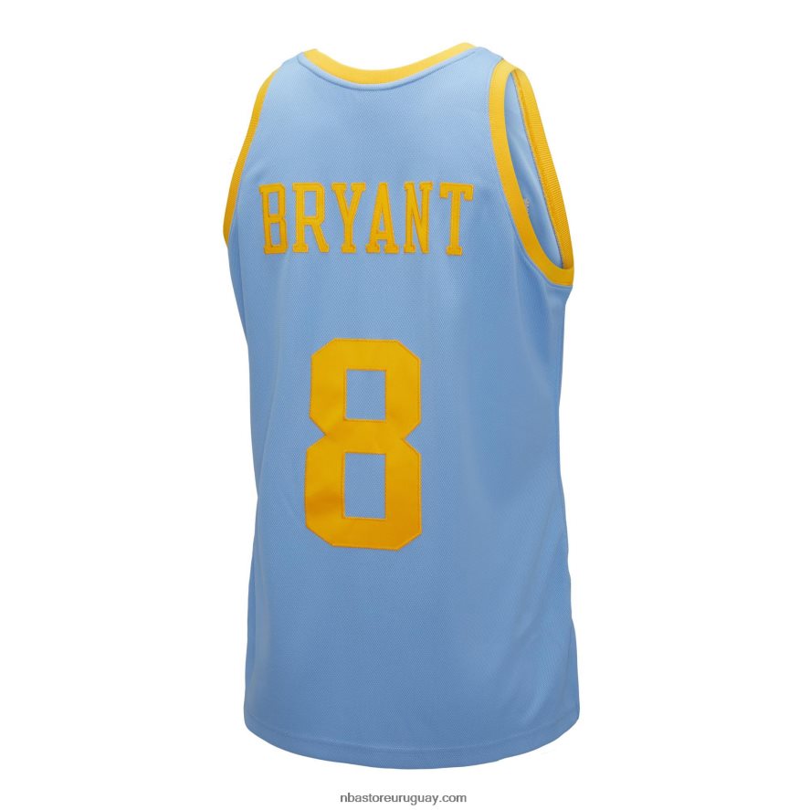 los angeles lakers kobe bryant mitchell & ness azul claro clásicos de madera dura auténtico jersey 6L080N353 NBA