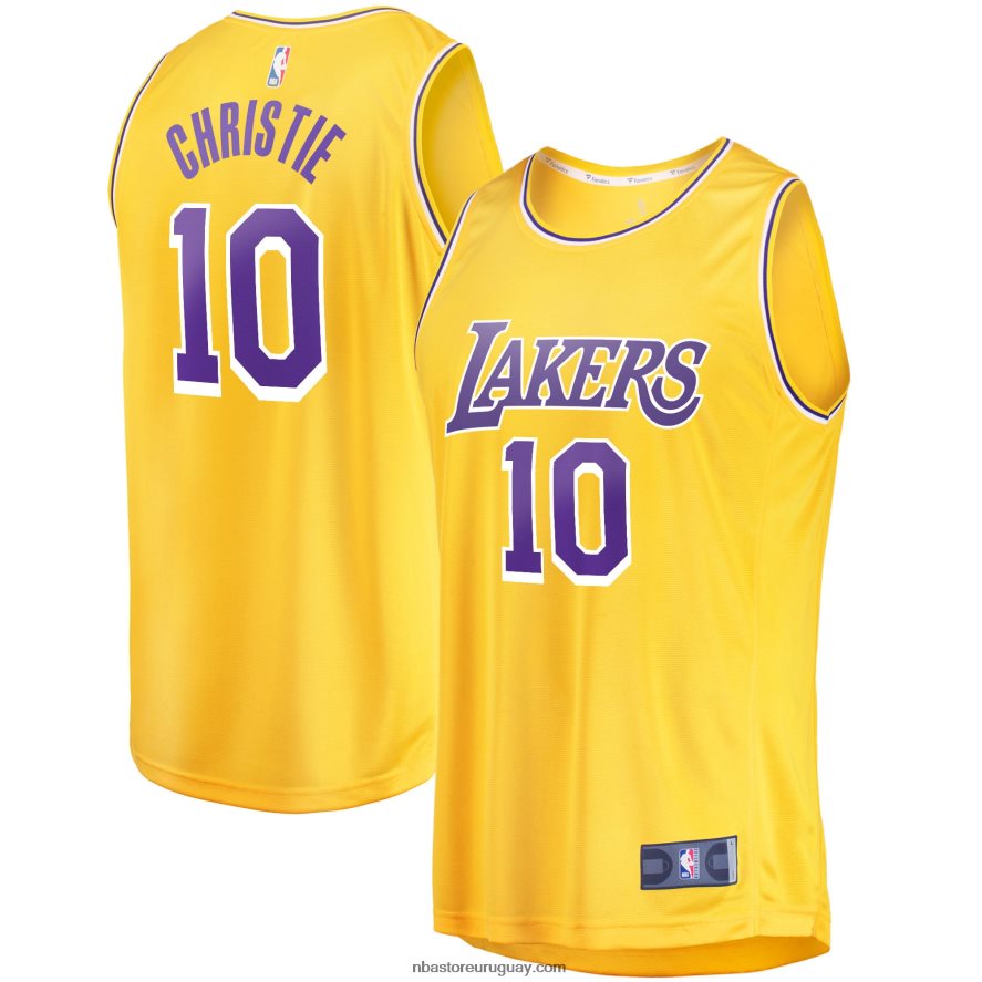 los angeles lakers max christie oro fast break réplica playera de jugador - icono 6L080N6012 NBA