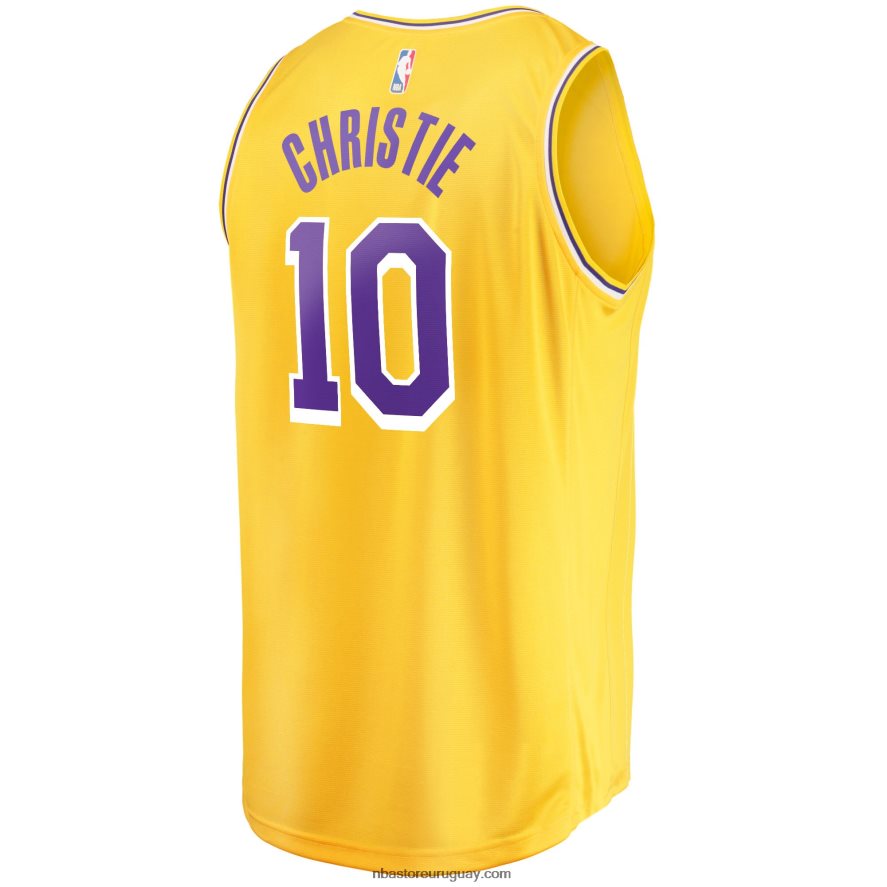 los angeles lakers max christie oro fast break réplica playera de jugador - icono 6L080N6012 NBA