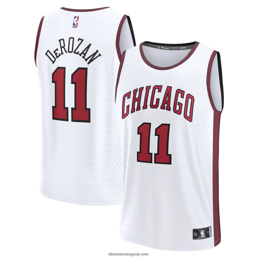 camiseta chicago bulls demar derozan blanca fastbreak 6L080N466 NBA