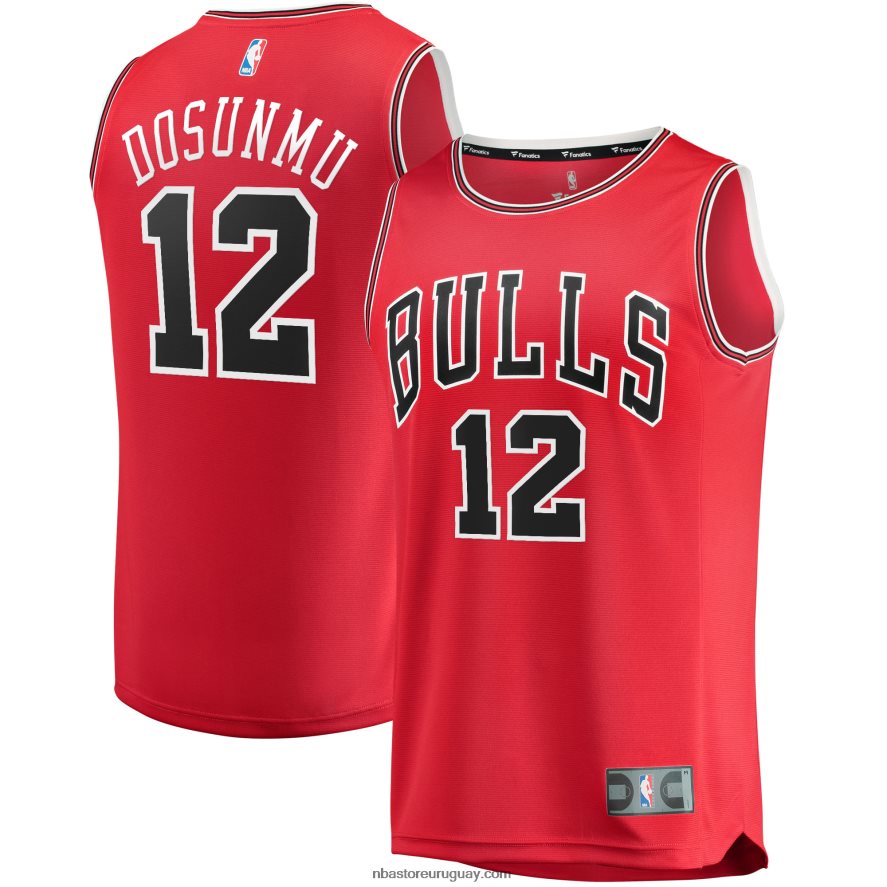 réplica de camiseta roja de ayo dosunmu de los chicago bulls 6L080N1489 NBA