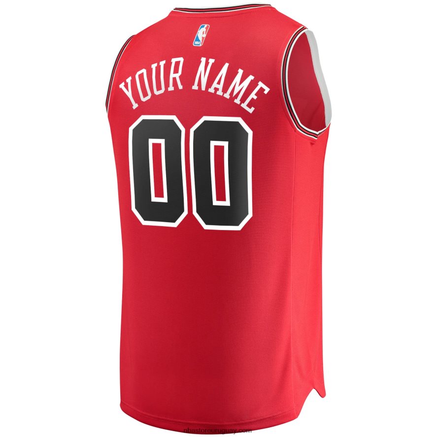 réplica personalizada de la camiseta roja de los toros de chicago 6L080N29 NBA