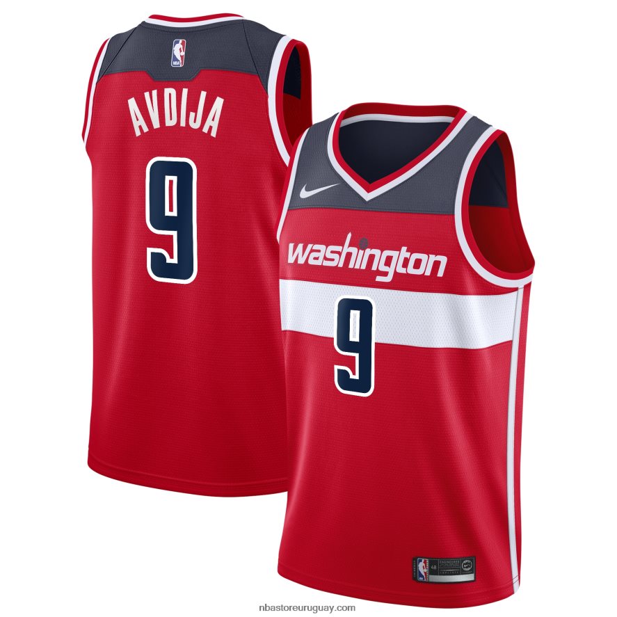 Camiseta Washington Wizards Deni Avdija Nike Swingman Roja 6L080N12937 NBA