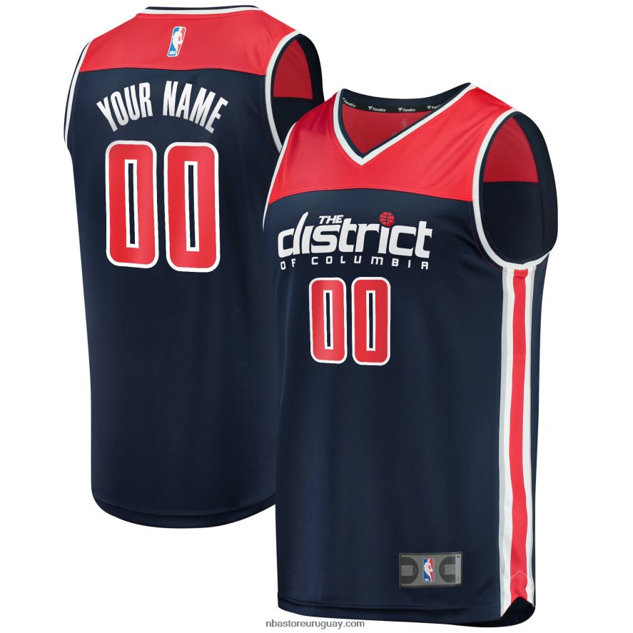Washington Wizards Navy Fast Break Réplica Jersey personalizado 6L080N7141 NBA