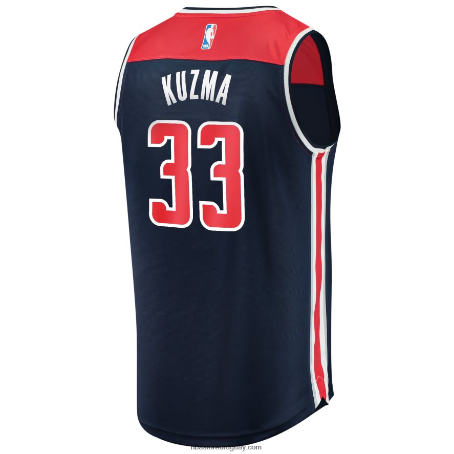 Washington Wizards kyle kuzma azul marino Fast Break Réplica Jersey 6L080N2997 NBA