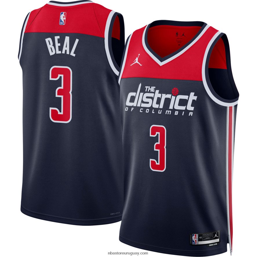 camiseta de los magos de washington bradley beal jordan brand azul marino swingman 6L080N7826 NBA