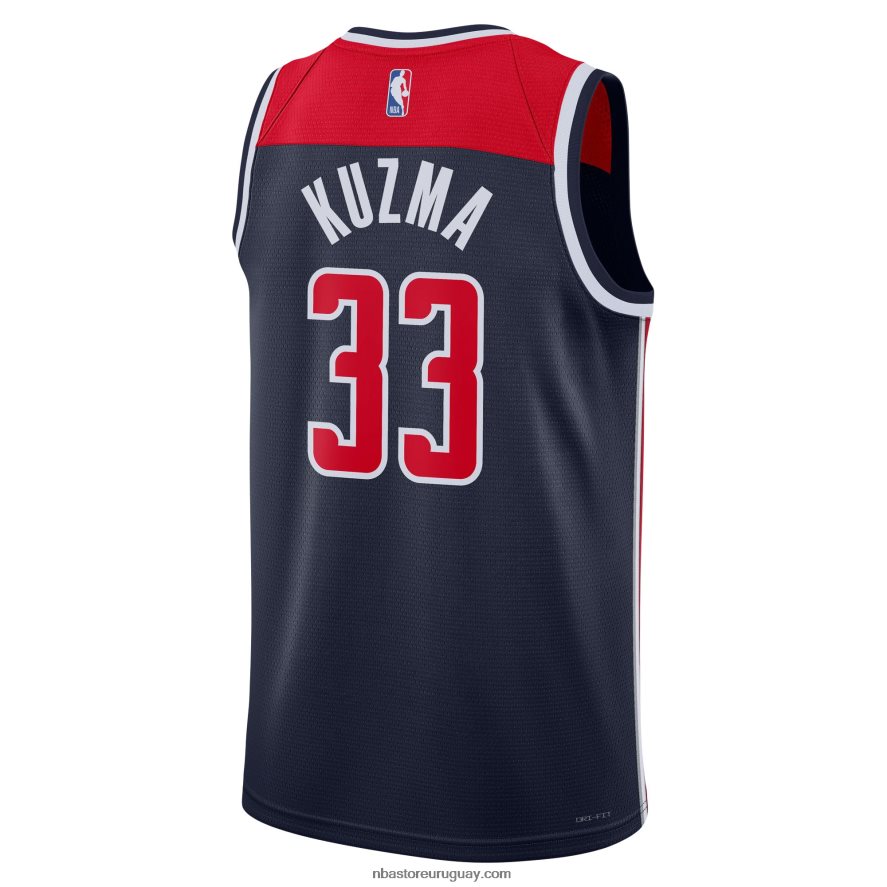 camiseta de los magos de washington kyle kuzma jordan brand azul marino swingman 6L080N3926 NBA