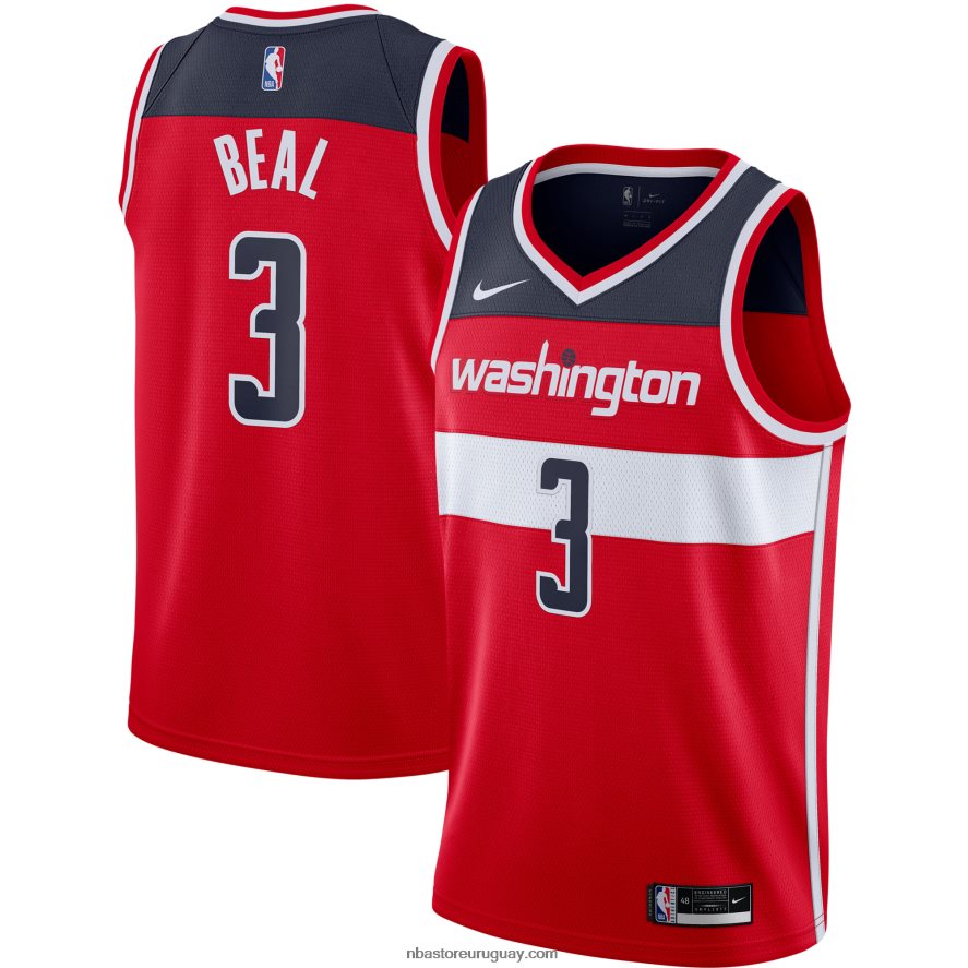 camiseta roja de los magos de washington bradley beal nike swingman 6L080N5922 NBA