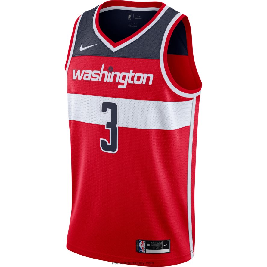 camiseta roja de los magos de washington bradley beal nike swingman 6L080N5922 NBA