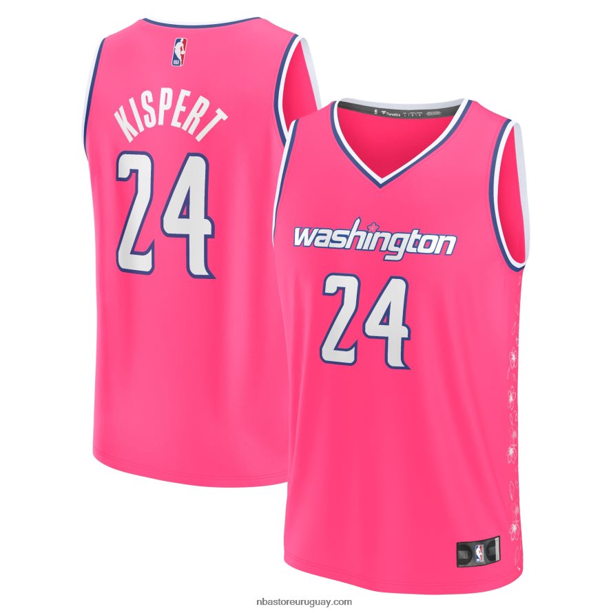 camiseta rosa fastbreak corey kispert de los magos de washington 6L080N1774 NBA