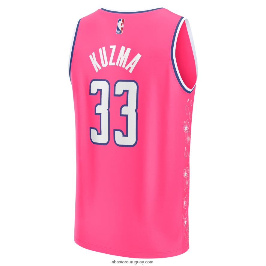 camiseta rosa fastbreak de kyle kuzma de los magos de washington 6L080N381 NBA