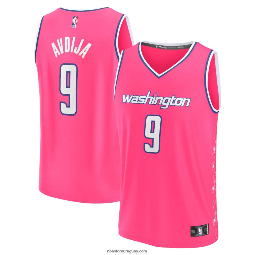 camiseta rosa fastbreak de los magos de washington deni avdija 6L080N3861 NBA