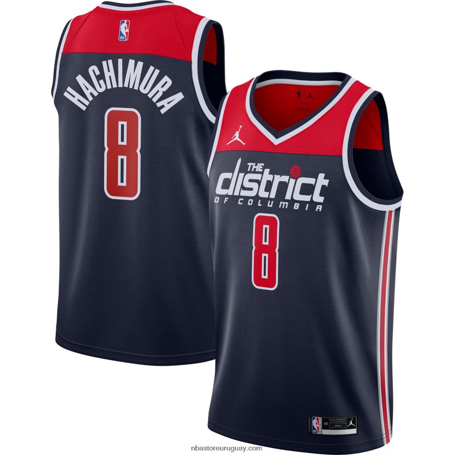 magos de washington rui hachimura jordan brand jersey de jugador swingman azul marino 6L080N7827 NBA