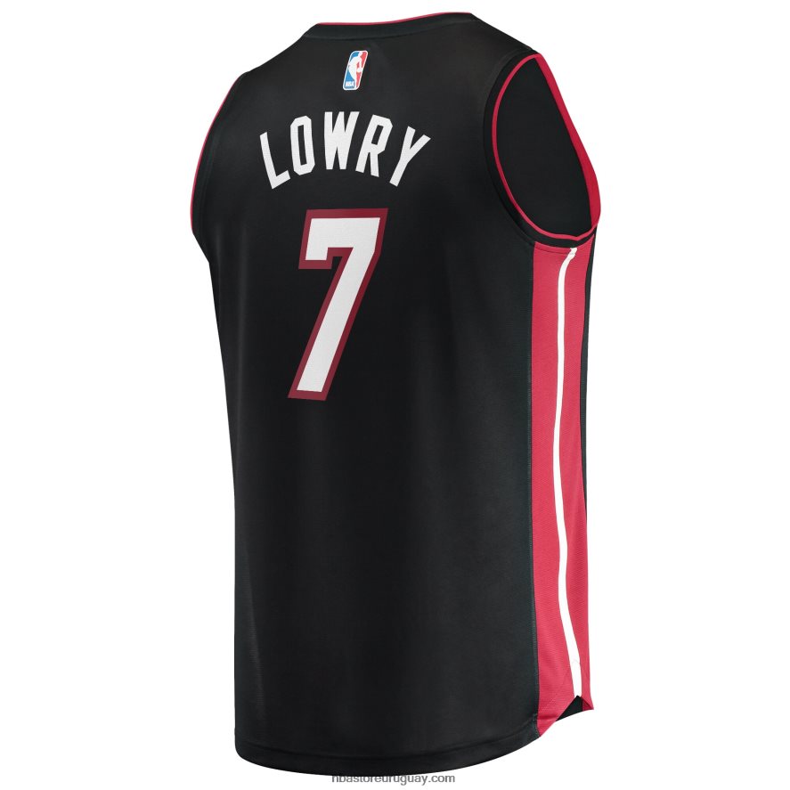 camiseta réplica de miami heat kyle lowry negro fast break 6L080N6690 NBA