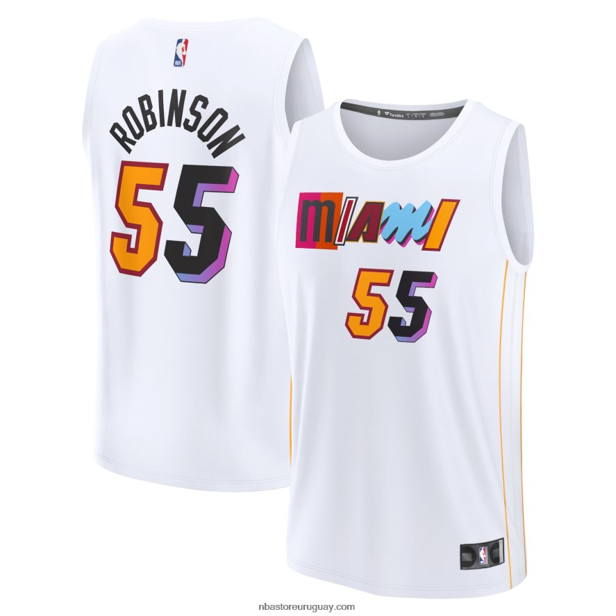miami heat camiseta blanca de duncan robinson fastbreak 6L080N7368 NBA