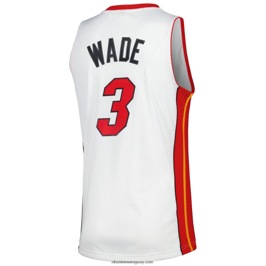 miami heat dwyane wade mitchell & ness white hardwood classics swingman jersey 6L080N112 NBA
