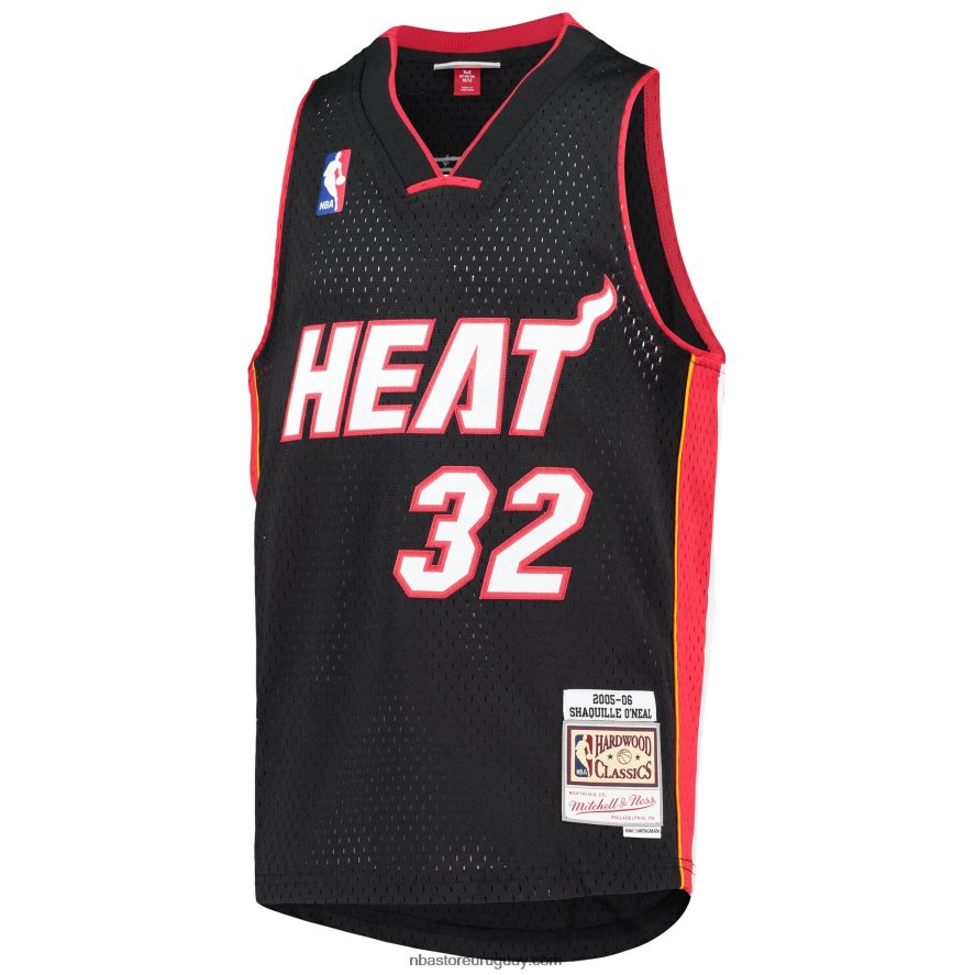miami heat shaquille o\'neal negro grande y alto hardwood classics swingman jersey 6L080N6023 NBA