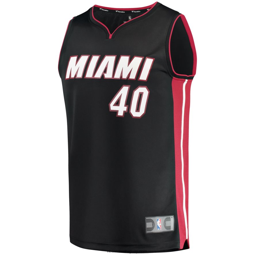 miami heat udonis haslem negro fast break replica jugador camiseta 6L080N842 NBA