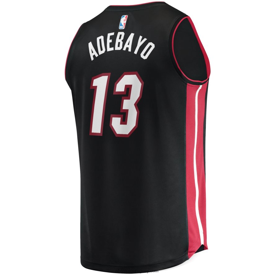 réplica de camiseta miami heat bam adebayo negra fast break 6L080N2281 NBA