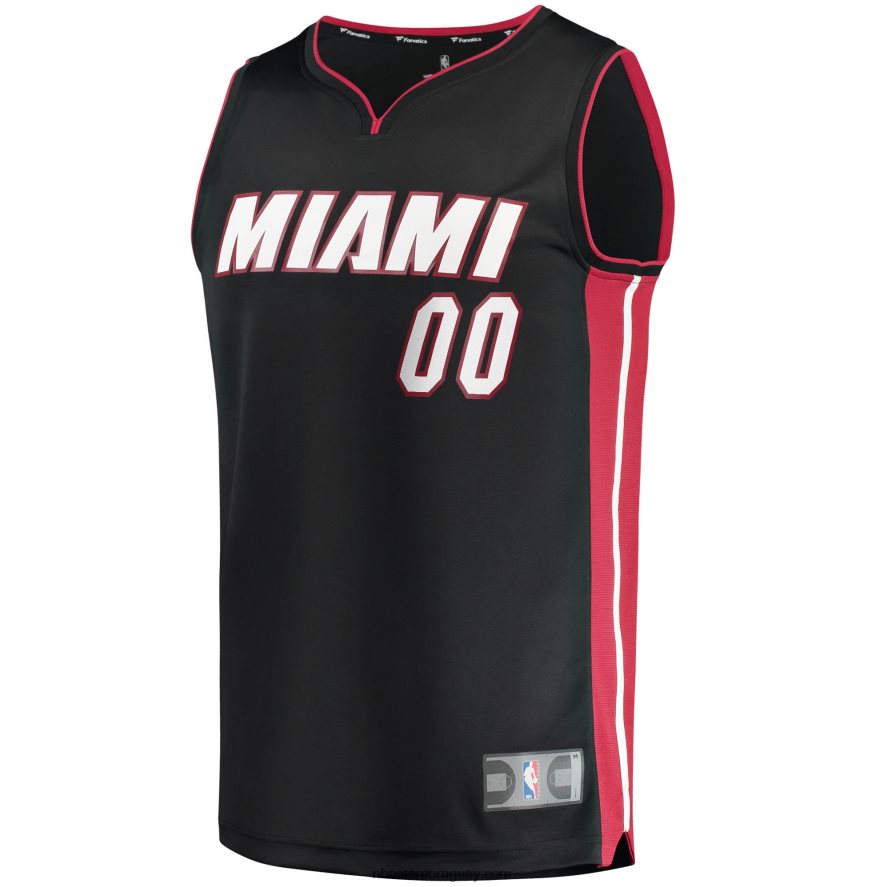 réplica de camiseta personalizada miami heat negra fast break 6L080N688 NBA