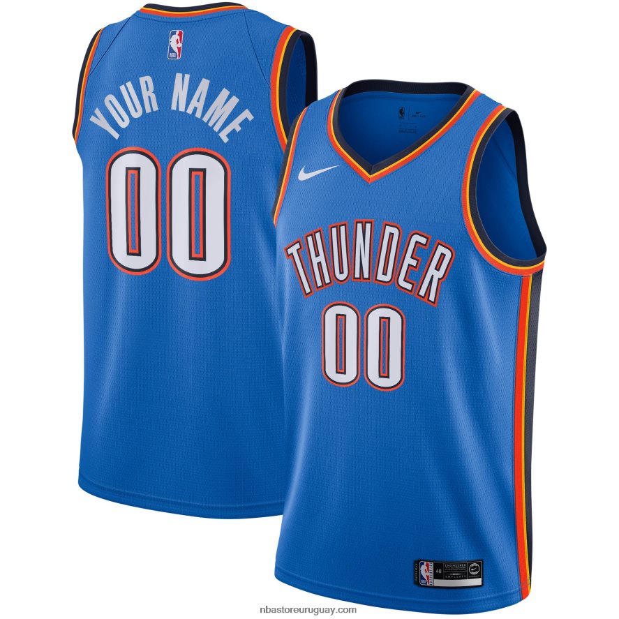 Camiseta Oklahoma City Thunder Nike Swingman azul personalizada 6L080N1710 NBA