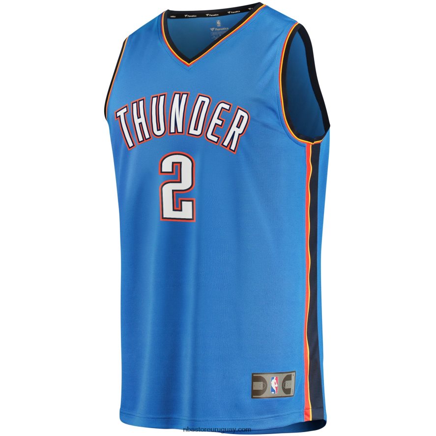 camiseta de jugador de oklahoma city thunder shai gilgeous-alexander blue fast break 6L080N91 NBA