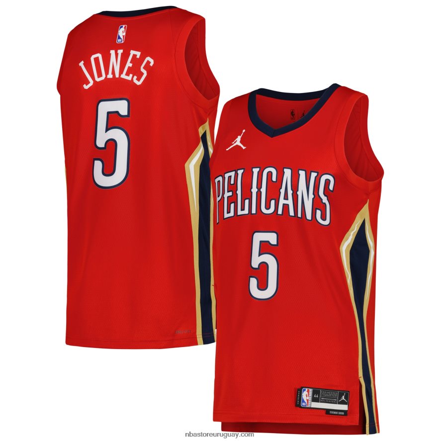 New Orleans Pelicans Herbert Jones Jordan Brand Réplica Roja Jersey Swingman 6L080N7718 NBA