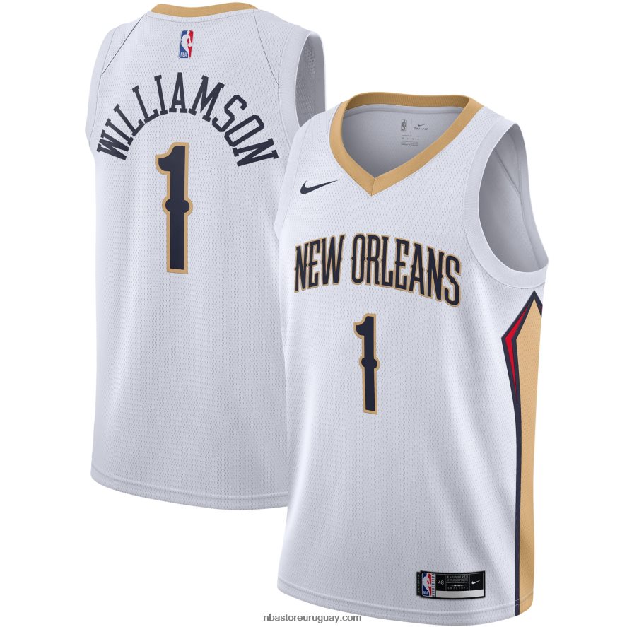 camiseta new orleans pelicans zion williamson nike blanca swingman 6L080N1656 NBA