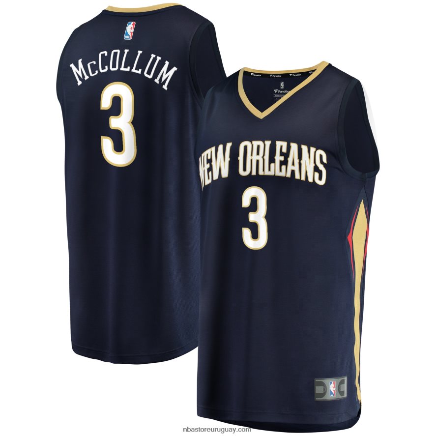 pelícanos de nueva orleans c.j. Réplica de camiseta McCollum Navy Fast Break 6L080N7099 NBA