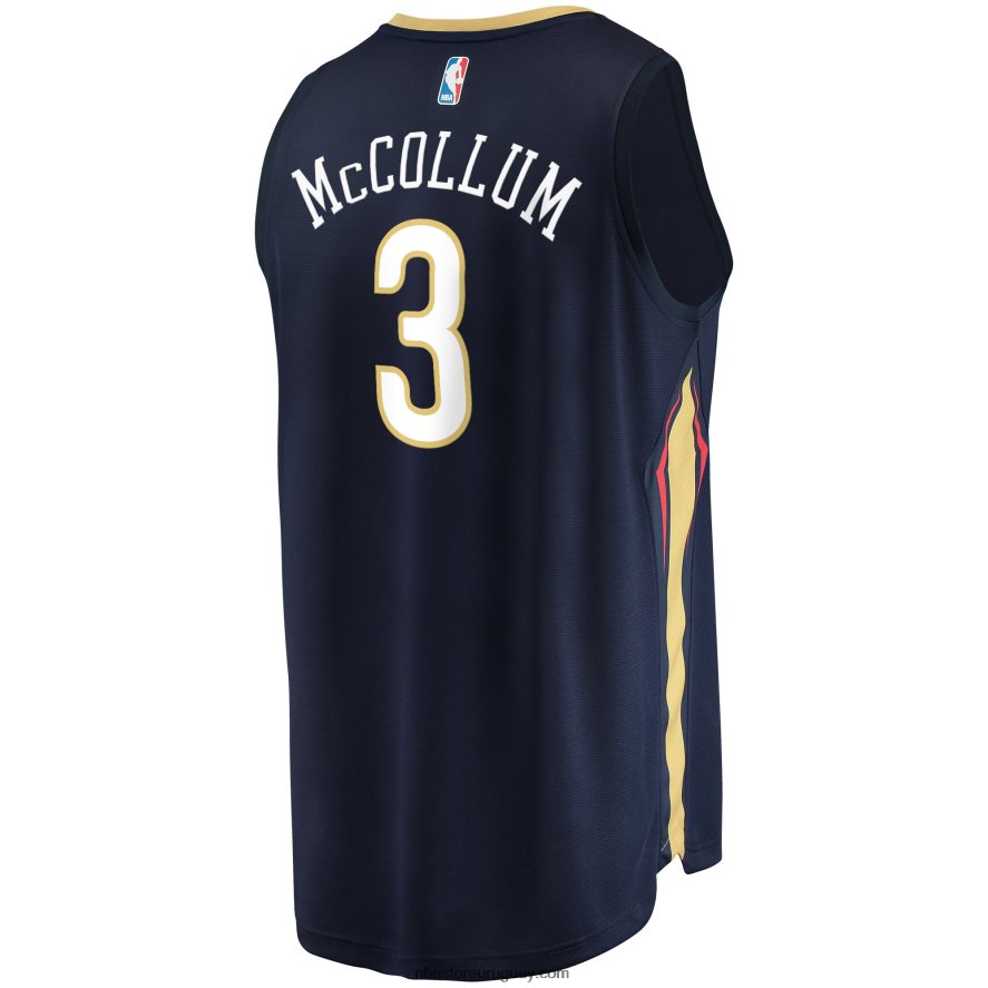 pelícanos de nueva orleans c.j. Réplica de camiseta McCollum Navy Fast Break 6L080N7099 NBA