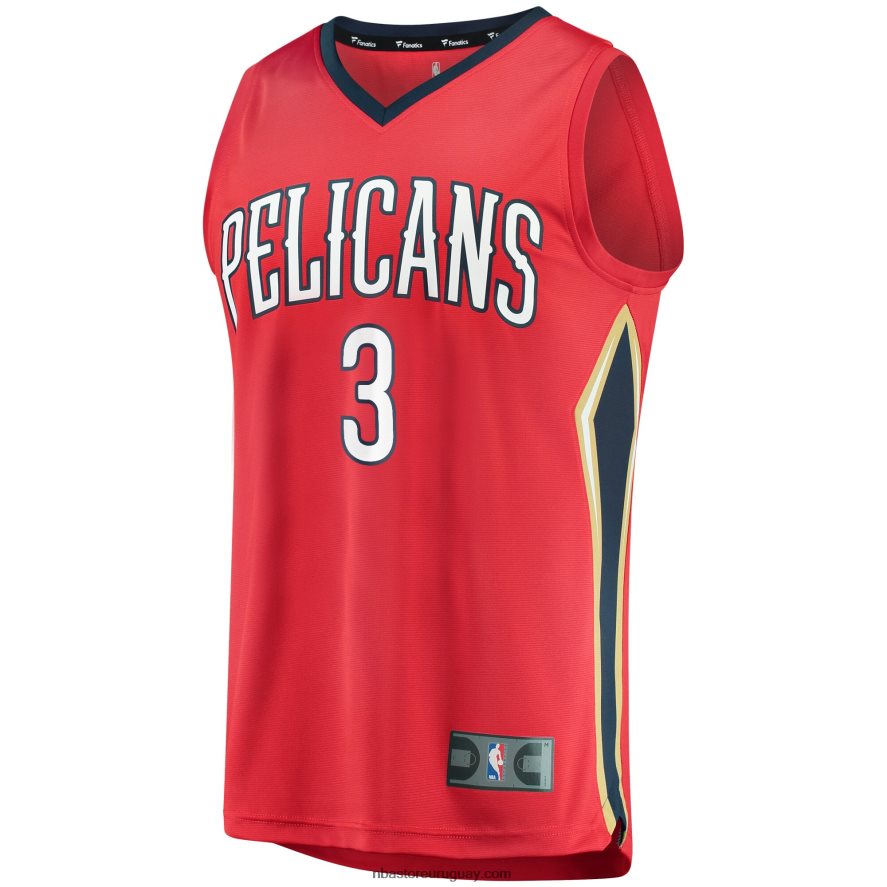 pelícanos de nueva orleans c.j. Réplica de camiseta roja Fast Break de McCollum 6L080N1981 NBA