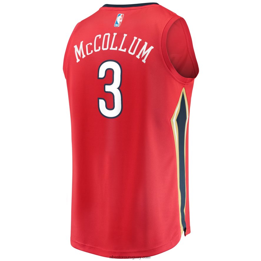 pelícanos de nueva orleans c.j. Réplica de camiseta roja Fast Break de McCollum 6L080N1981 NBA