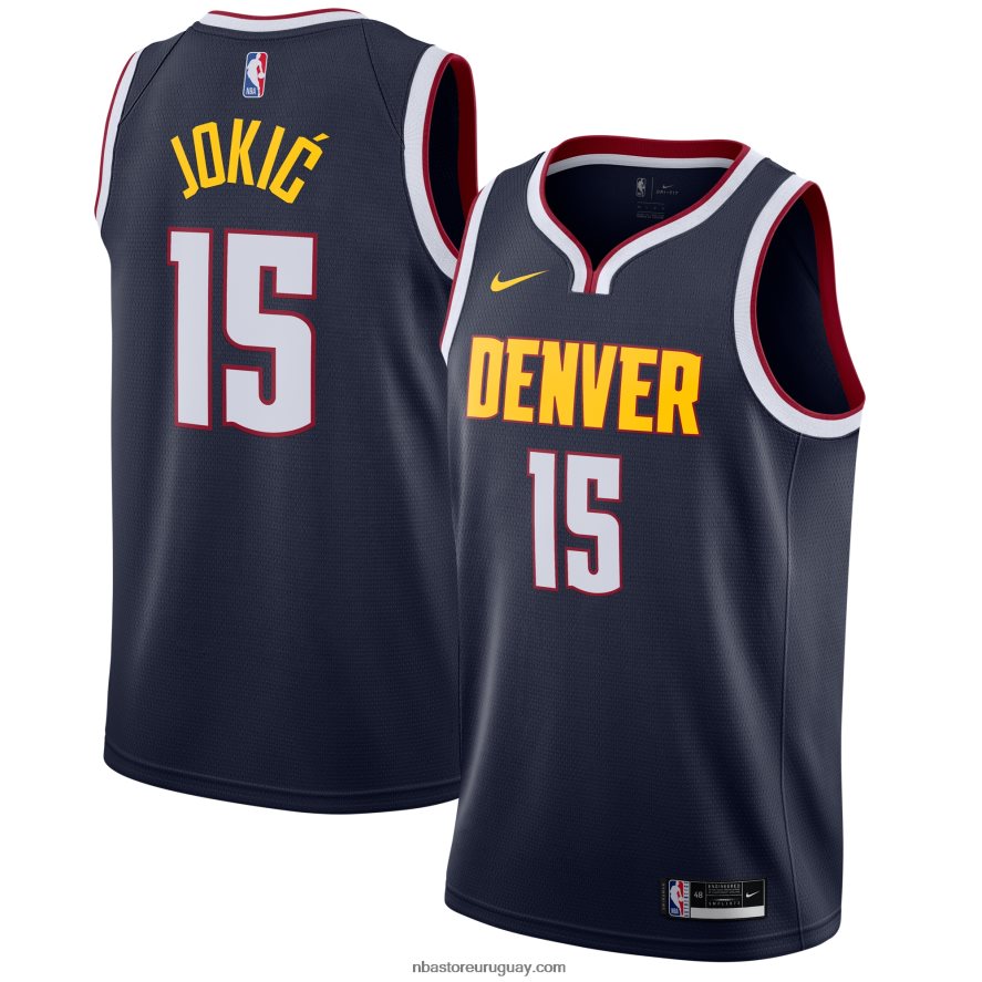 camiseta nike denver nuggets nikola jokic azul marino swingman 6L080N3687 NBA