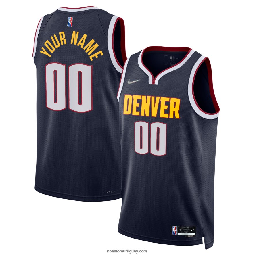 camiseta personalizada denver nuggets nike azul marino diamante swingman 6L080N5626 NBA