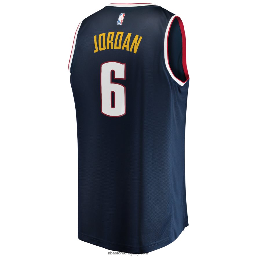 denver nuggets deandre jordan camiseta de jugador de ruptura rápida azul marino 6L080N7170 NBA