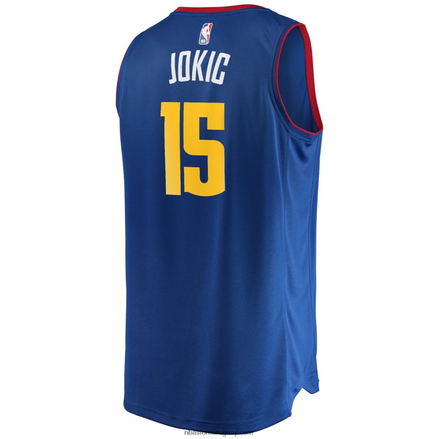 denver nuggets nikola jokic azul fast break replica playera de jugador 6L080N5194 NBA