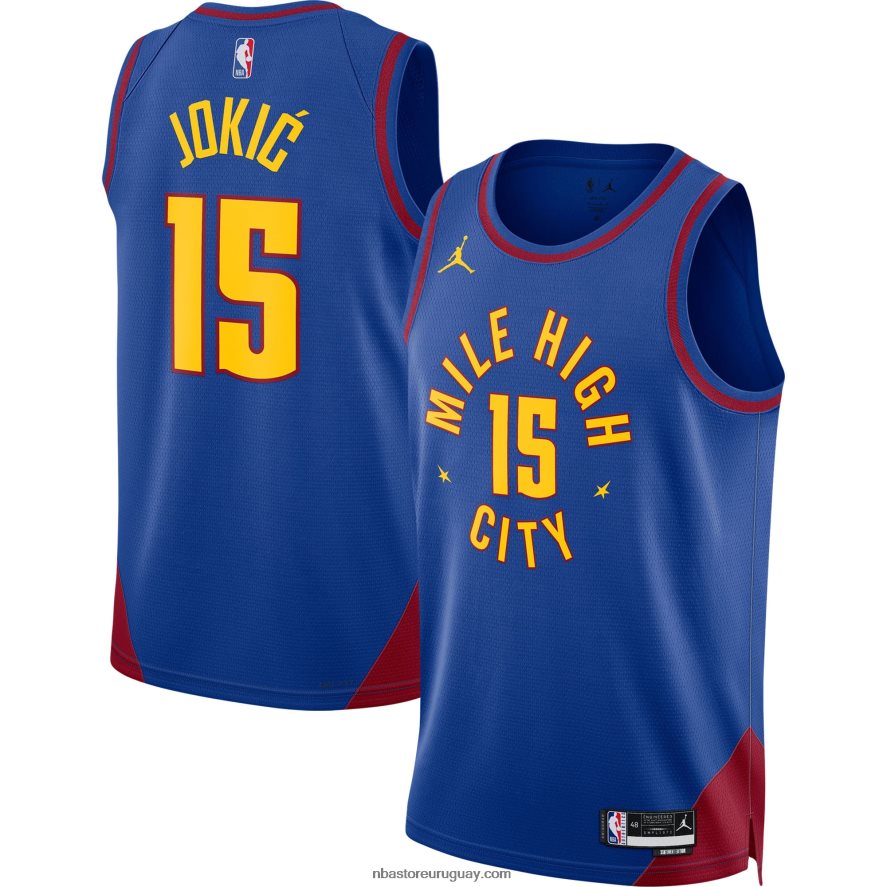denver nuggets nikola jokic jordan marca azul swingman jersey 6L080N459 NBA