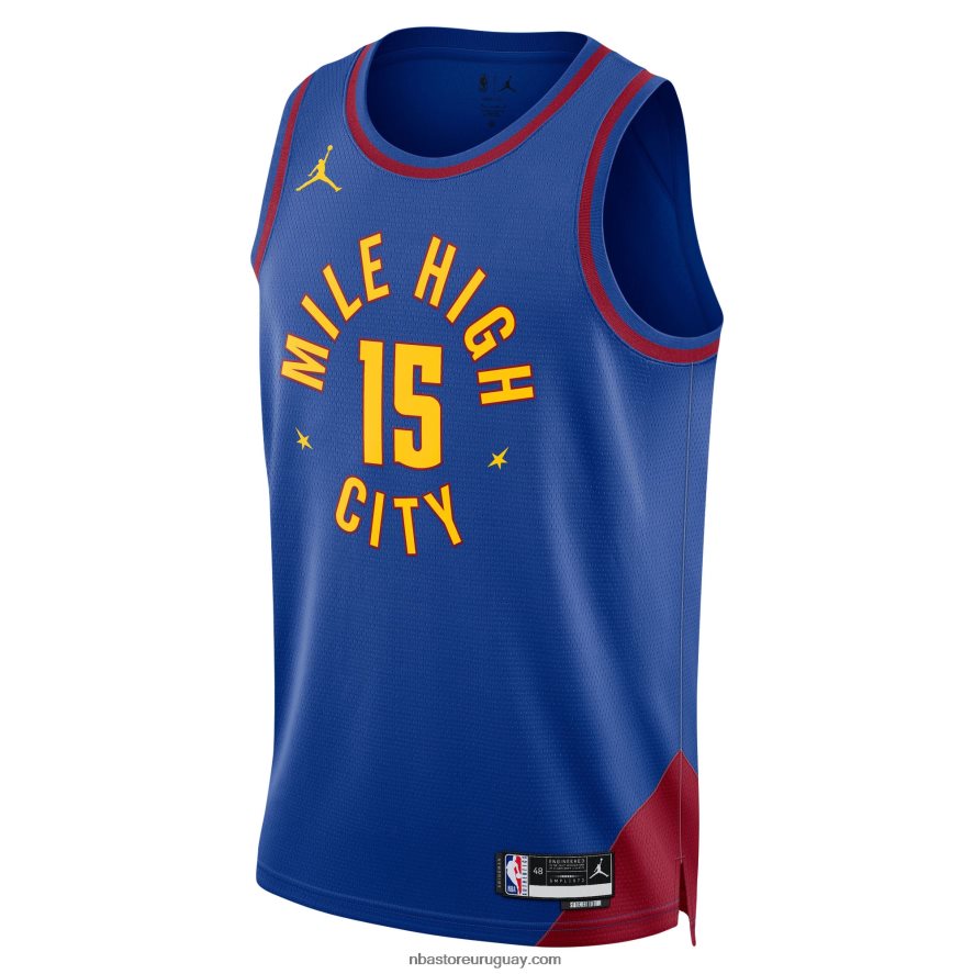 denver nuggets nikola jokic jordan marca azul swingman jersey 6L080N459 NBA