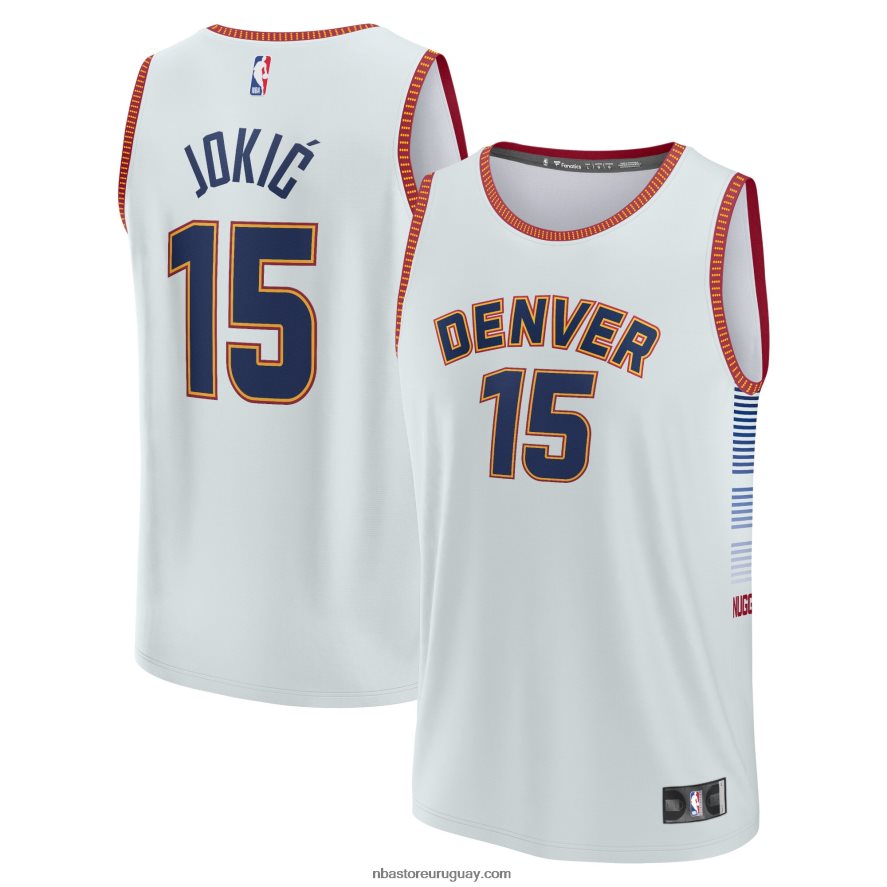 denver nuggets nikola jokic plata fastbreak jersey 6L080N1668 NBA