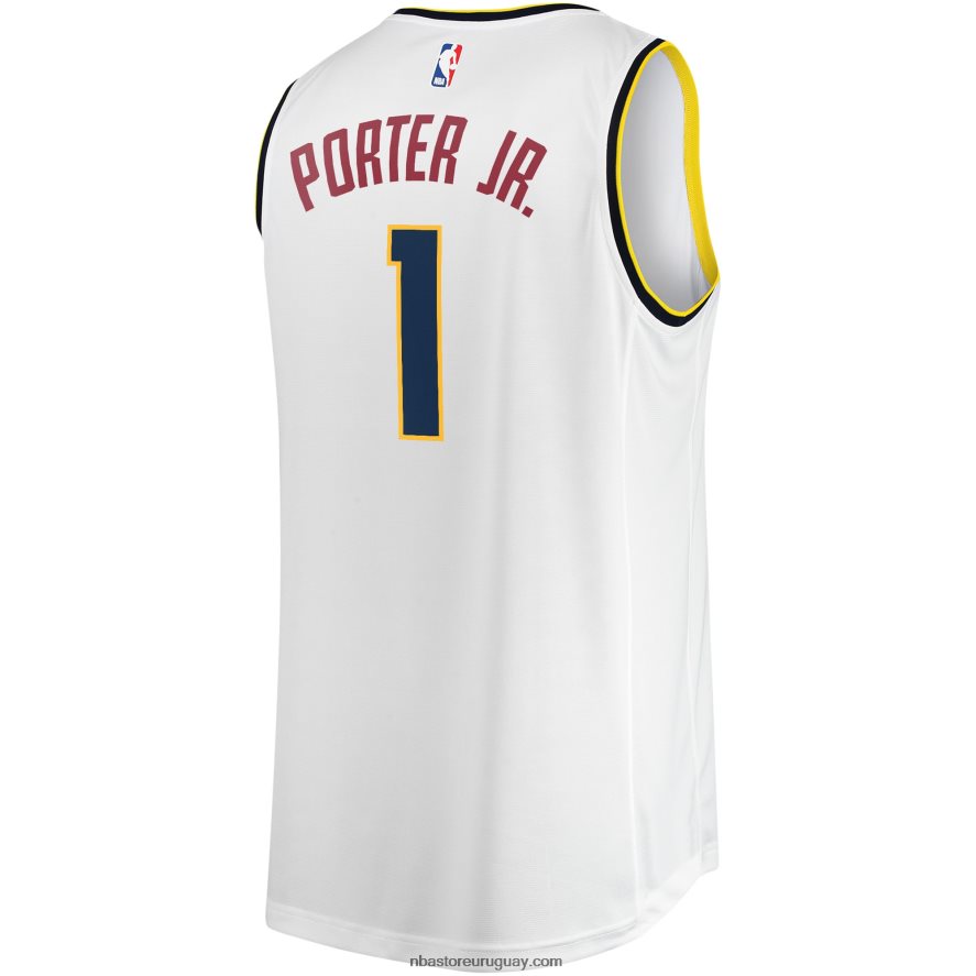 pepitas de denver michael porter jr. camiseta blanca de jugador de contraataque 6L080N7096 NBA