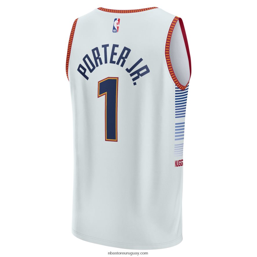 pepitas de denver michael porter jr. maillot plata fastbreak 6L080N1015 NBA