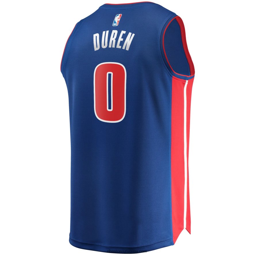 Detroit Pistons Jalen Duren réplica de camiseta azul Fast Break 6L080N7943 NBA
