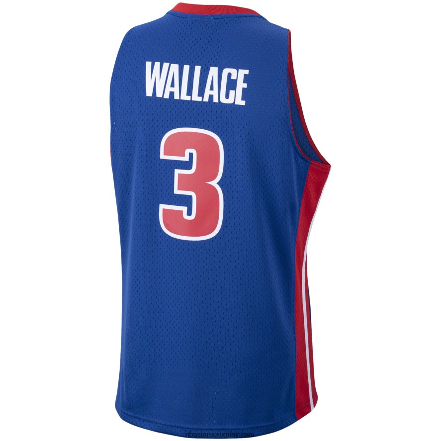 detroit pistons ben wallace mitchell & ness royal hardwood classics swingman jersey 6L080N1410 NBA