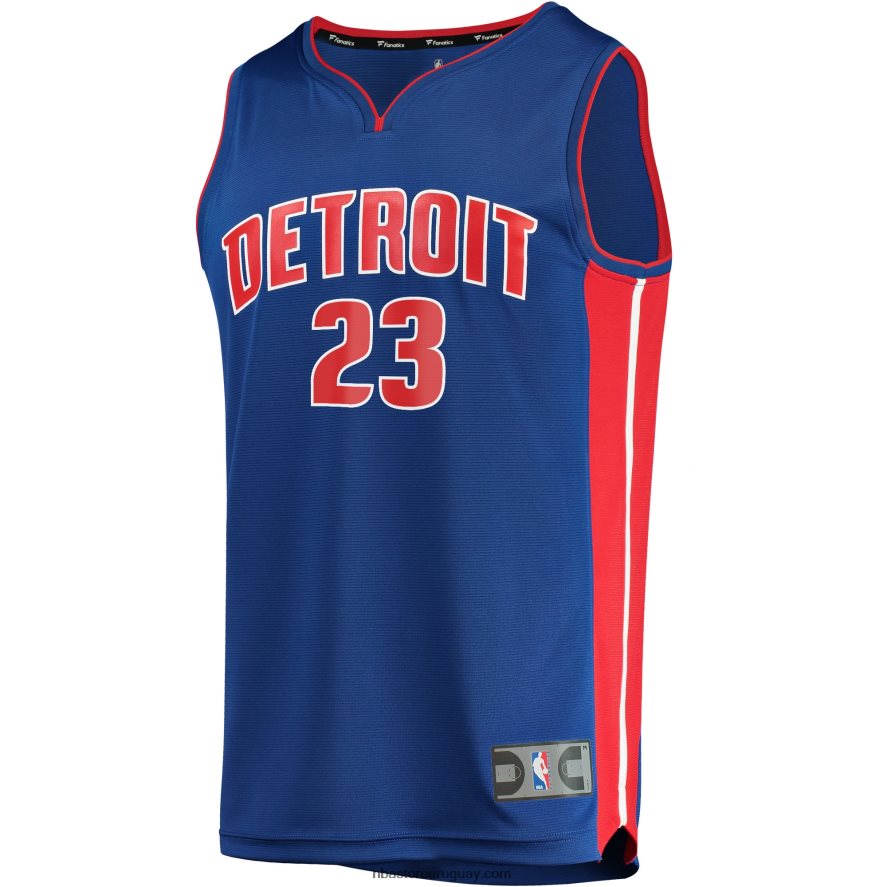 detroit pistons jaden ivey blue draft selección de primera ronda fast break replica player jersey 6L080N443 NBA