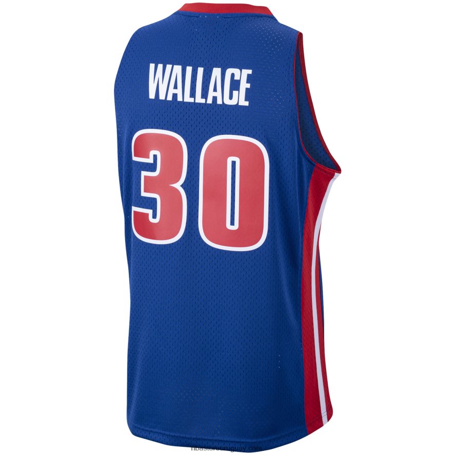 detroit pistons rasheed wallace mitchell & ness royal hardwood classics swingman jersey 6L080N5078 NBA