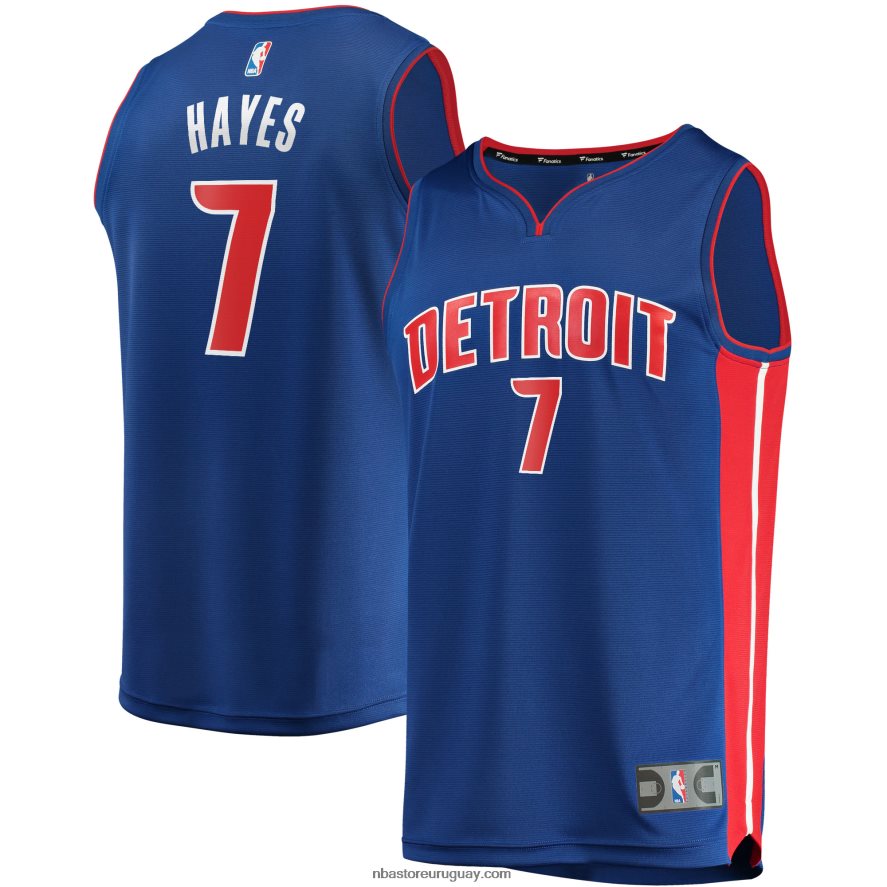 réplica de camiseta azul de detroit pistons killian hayes fast break 6L080N4241 NBA